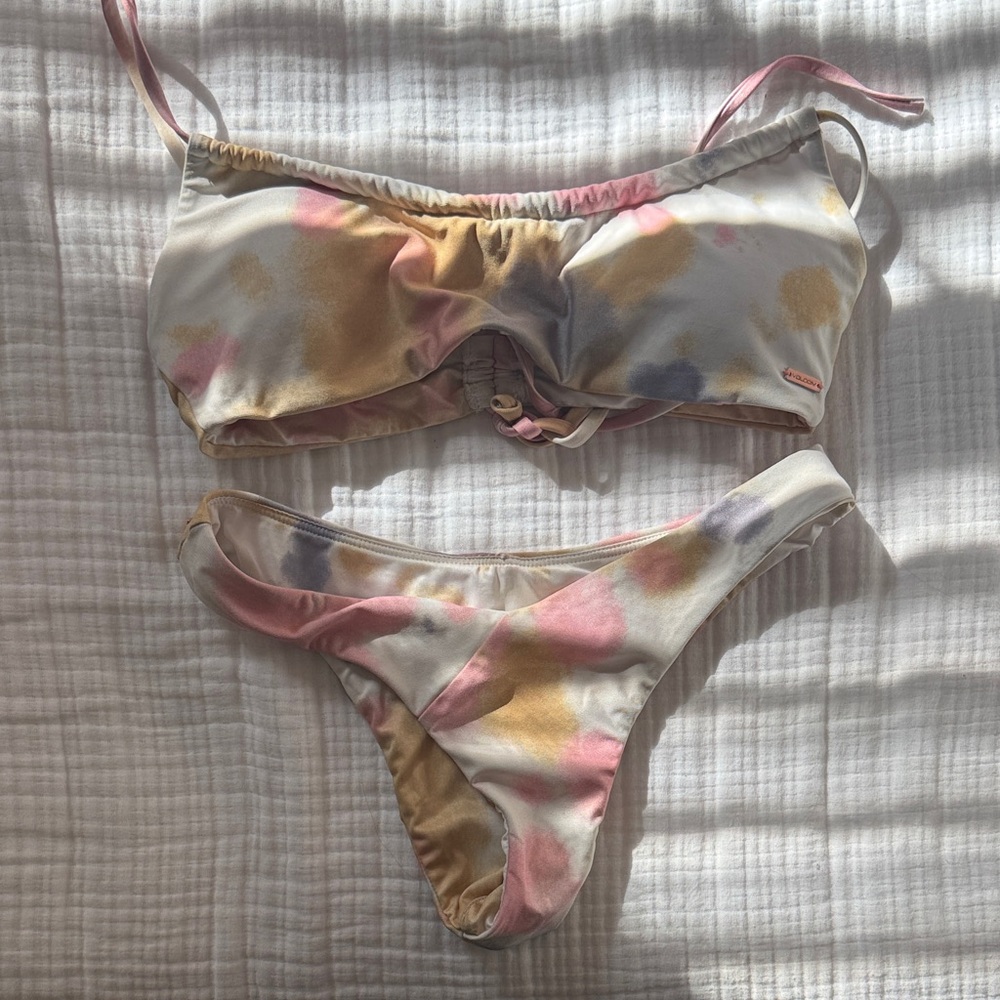 Volcom Pastel Tie-Dye Bikini Set